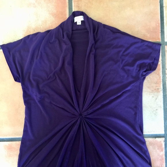 Veronique Maternity SS rayon twistknot Dress Small - Picture 3 of 5